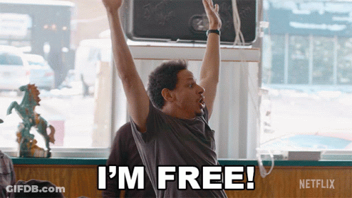 Man With Arms In The Air I M Free GIF