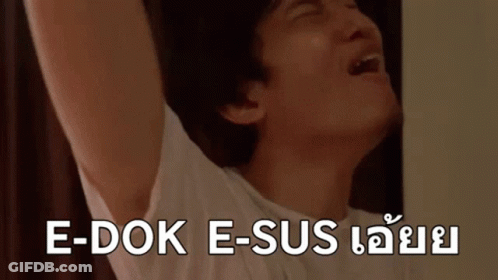 Man With Arms Outstretched And E-Dok E-Sus GIF
