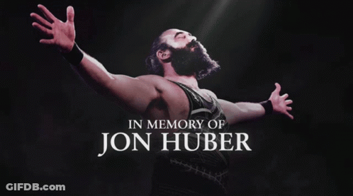Man With Arms Outstretched In Memory Of Jon Huber GIF
