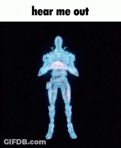 Man With Arms Outstretched Saying Hear Me Out GIF