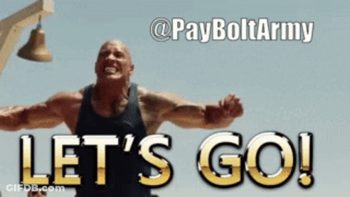 Man With Arms Outstretched Saying Let's Go GIF