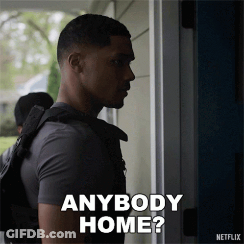 Man With Arms Outstretched Surrounded By Four Women GIF