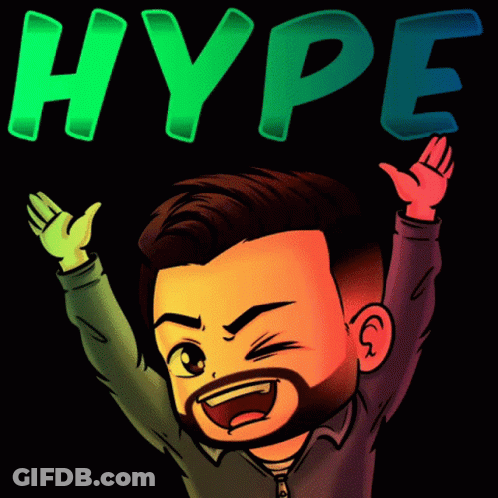 Man With Arms Up And Hype GIF