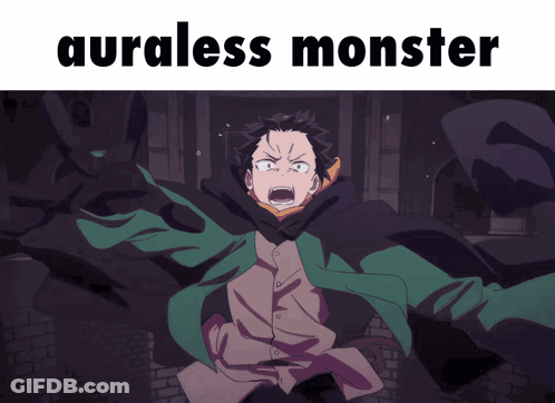 Man With Auraless Monster GIF