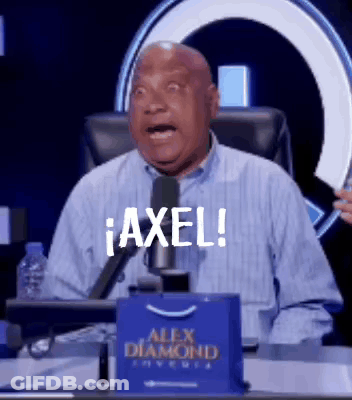 Man With Axel On Face At Microphone GIF