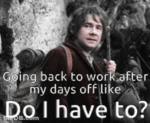 Man With Backpack Going Back To Work GIF
