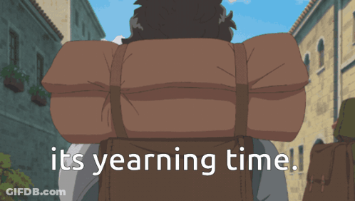Man With Backpack Its Yearning Time GIF