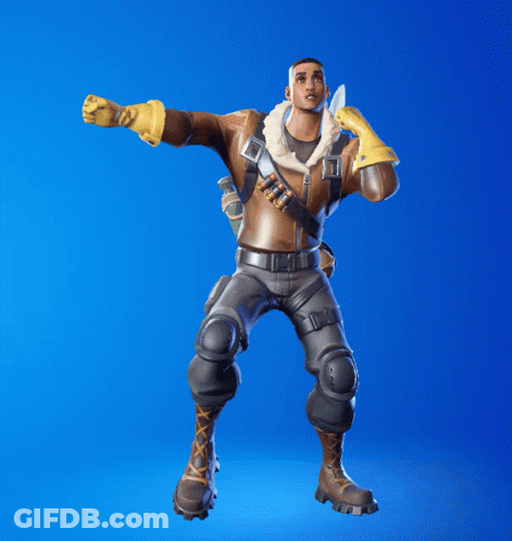 Man With Backpack Making Peace Sign GIF