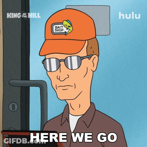 Man With Bait Shop Hat GIF