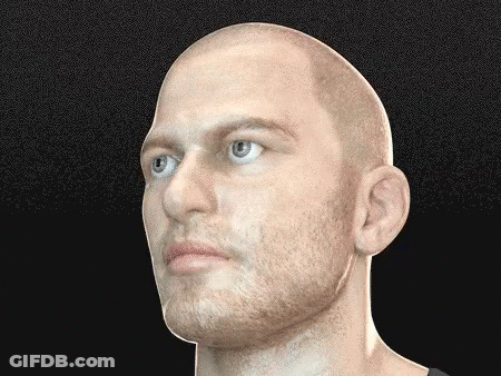 Man With Bald Head And Beard GIF