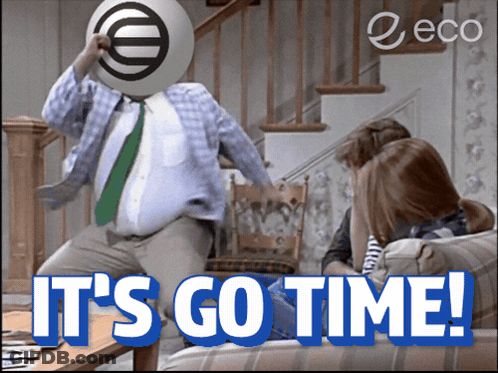 Man With Ball On Head Says Go Time GIF