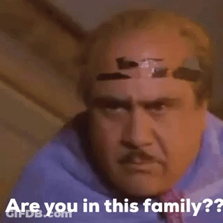 Man With Bandage Asking Are You In This Family GIF