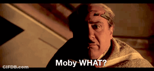 Man With Bandage Asking Moby GIF