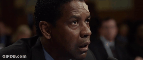 Man With Bandage At Microphone GIF