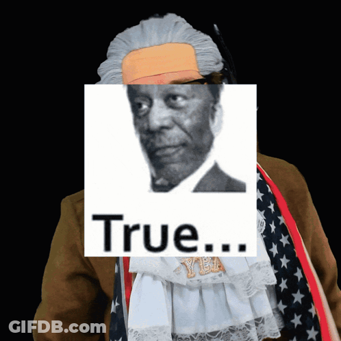 Man With Bandage Behind True Sign GIF