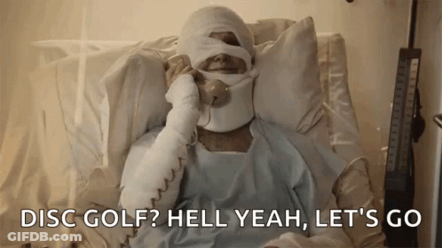 Man With Bandage On Head Laying In Hospital Bed GIF
