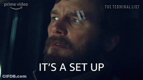 Man With Bandage Saying It's A Set Up GIF