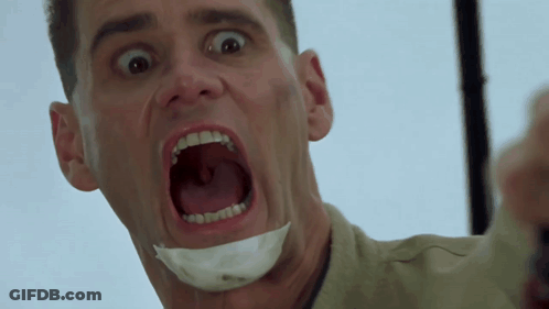 Man With Bandage Screaming GIF