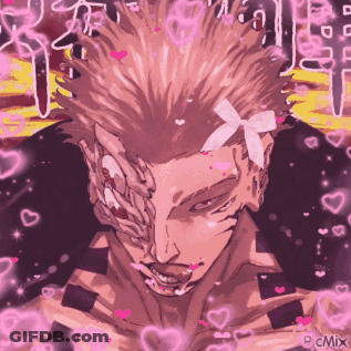 Man With Bandage Surrounded By Pink Hearts GIF