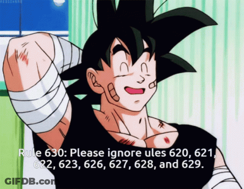 Man With Bandages Saying Rule 630 GIF