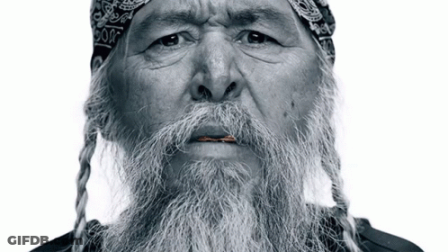Man With Bandana And Beard GIF