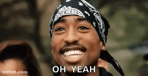 Man With Bandana And Hat Smiling Saying Oh Yeah GIF
