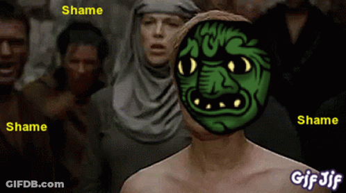 Man With Bandana And Life Dark Words GIF