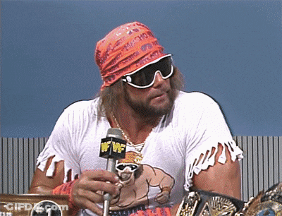 Man With Bandana And Sunglasses Holding WWE Microphone GIF