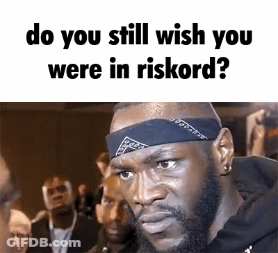 Man With Bandana Asking Do You Still Wish You Were In Riskord GIF