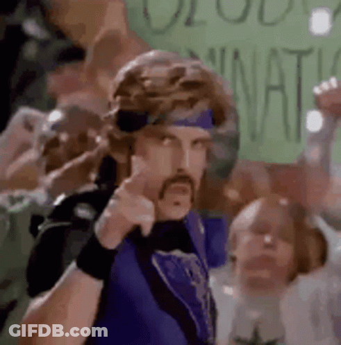Man With Bandana Holding National Sign GIF