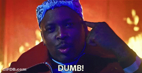 Man With Bandana Making Dumb Face GIF