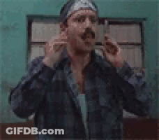Man With Bandana Making Funny Face Saying Waas Sappen GIF