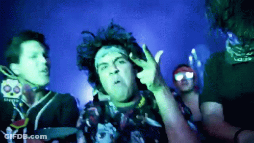 Man With Bandana Making Peace Sign GIF