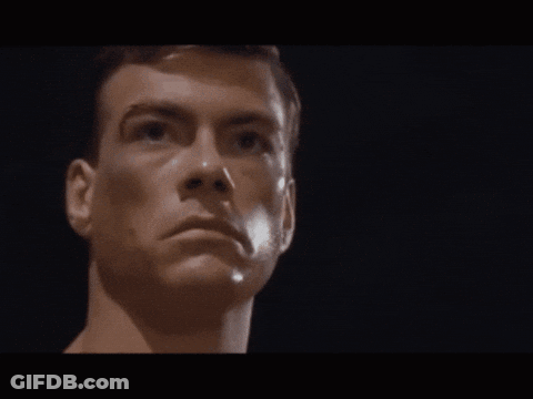Man With Bandana Pointing Up GIF