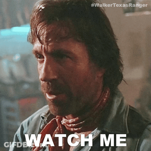 Man With Bandana Saying Watch Me GIF