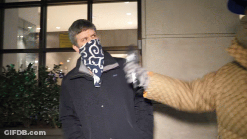 Man With Bandana Threatened GIF
