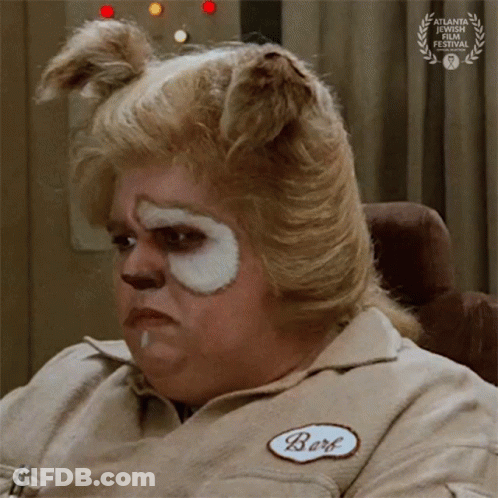 Man With Bark Patch On Shirt GIF