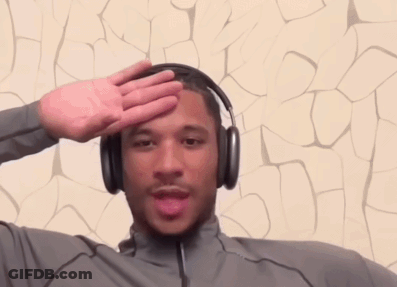 Man With Basketball Headband GIF