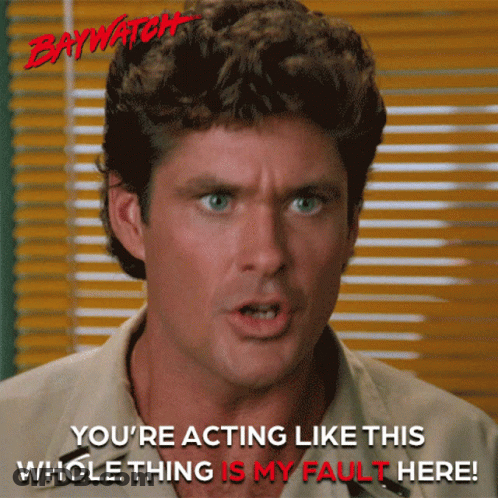 Man With Baywatch GIF