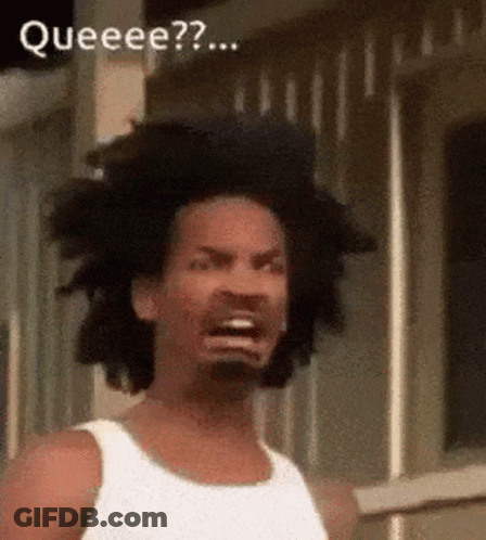 Man With Beard And Afro Making Funny Face GIF