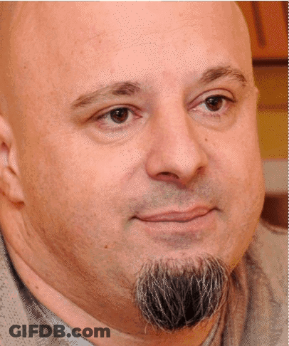 Man With Beard And Bald Head GIF