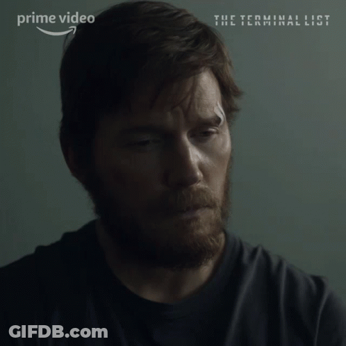 Man With Beard And Bandage Says No Sir GIF