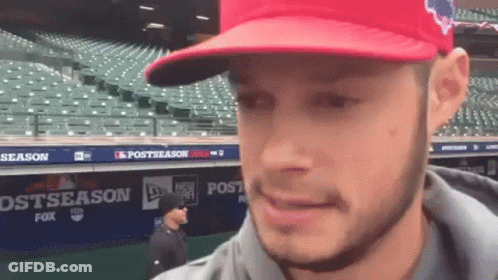 Man With Beard And Bandana Looking At Camera Mouth Open GIF
