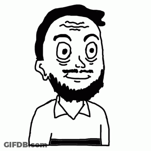 Man With Beard And Big Eyes GIF