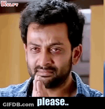 Man With Beard And Black Eye Saying Please GIF