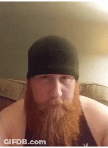 Man With Beard And Black Hat GIF