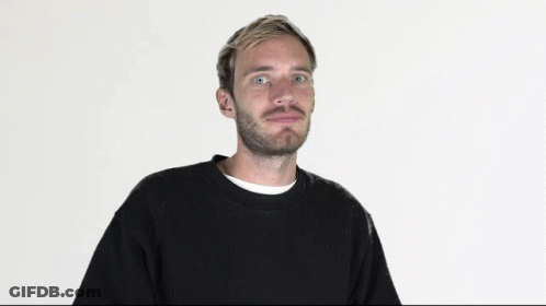 Man With Beard And Blonde Hair In Black Sweater GIF