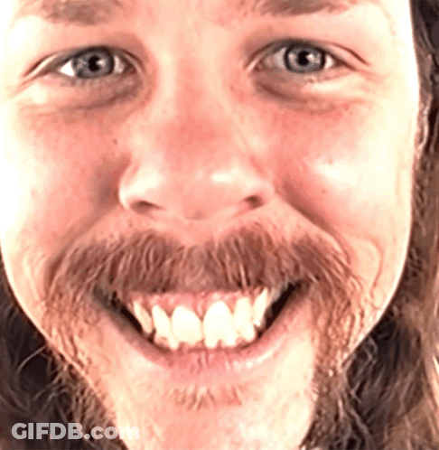 Man With Beard And Blue Eyes Smiling GIF