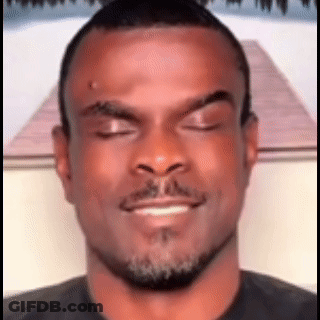 Man With Beard And Closed Eyes GIF