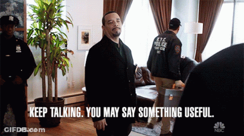 Man With Beard And Earrings Looking Up GIF